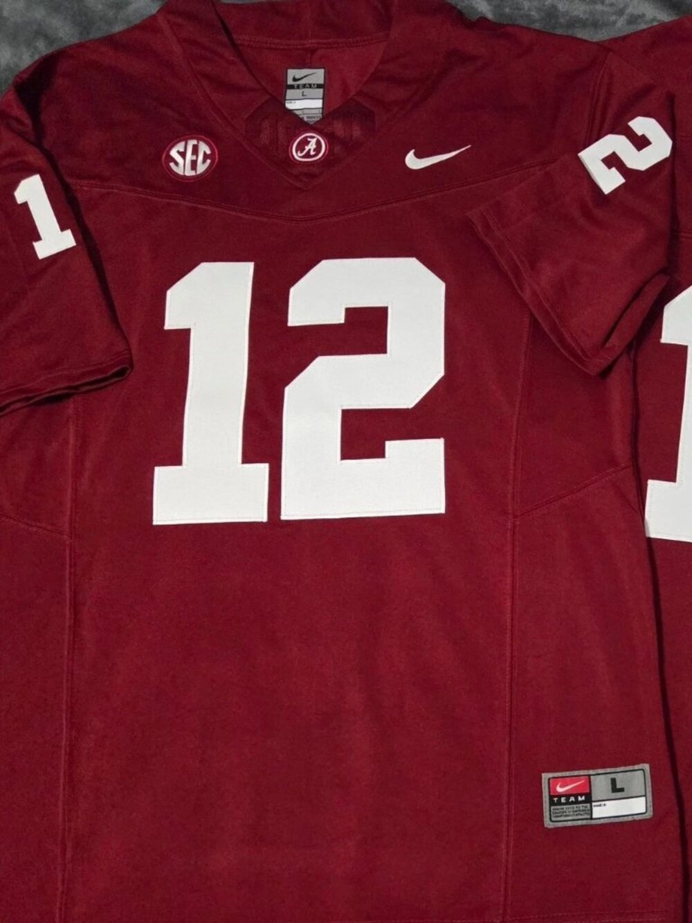 Keelon Russell Crimson 12 Stitched Jersey Vapor Red